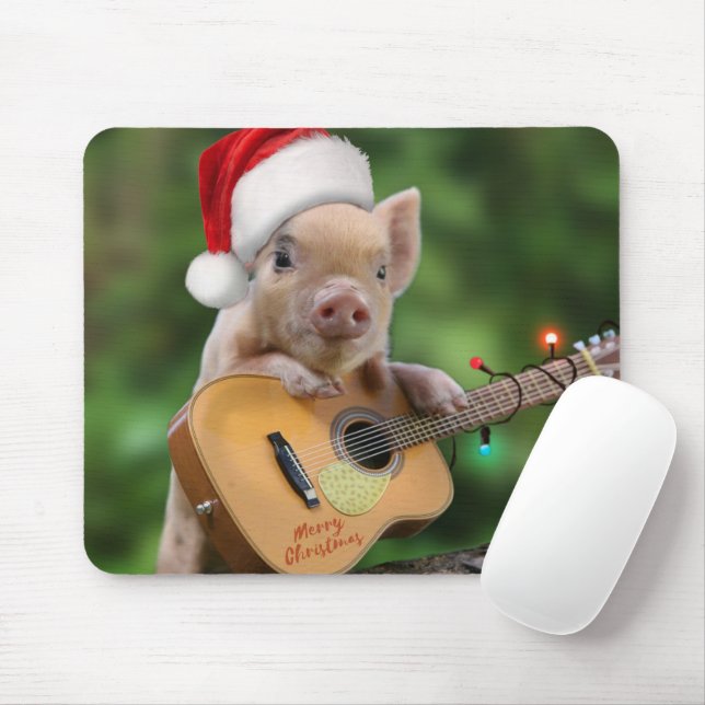 Tapis De Souris guitar de Christmas (Avec souris)
