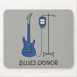 Tapis De Souris Guitare de donateur de bleus