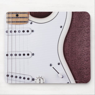Tapis De Souris Guitare électrique blanche 2