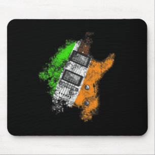 Tapis De Souris Guitare électrique drapeau irlandais Saint-Patrick