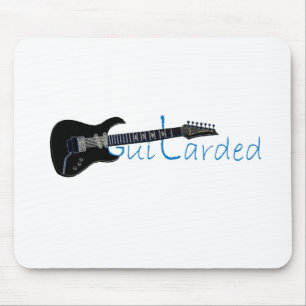 Tapis De Souris Guitare électrique noire de Guitarded