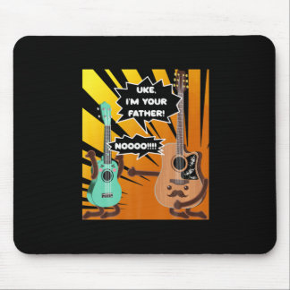 Tapis De Souris Guitariste Uke Je suis votre père Anniversaire