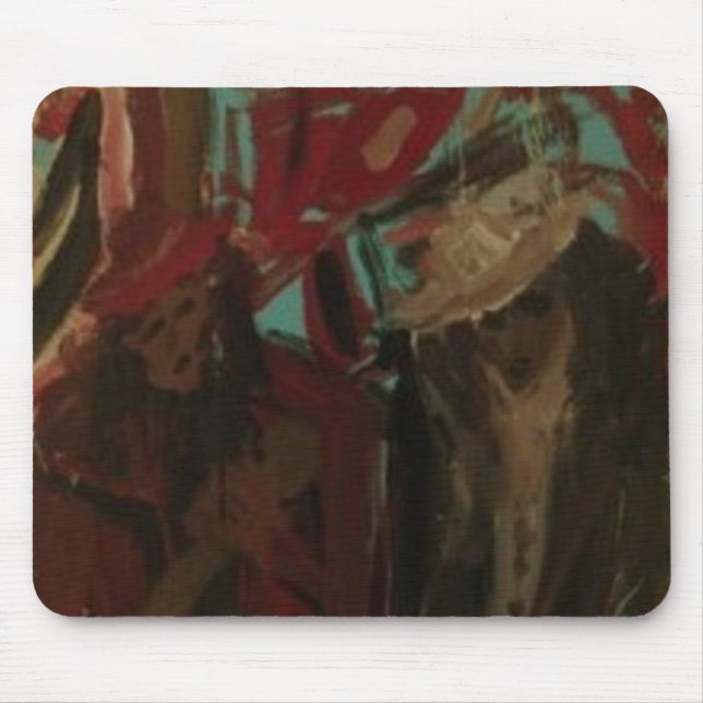 Tapis De Souris Guitaristes de Rasta (Devant)