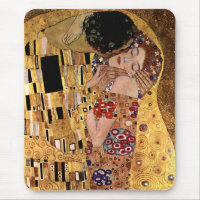 Gustav Klimt : Le baiser (détail)