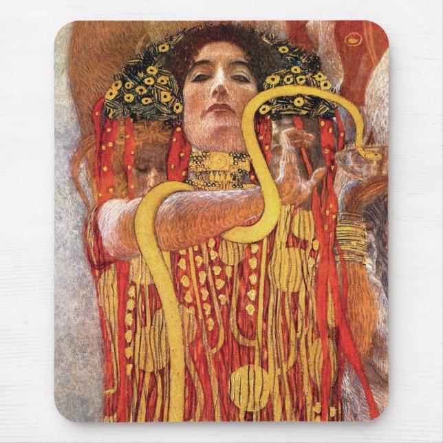 Tapis De Souris Gustav Klimt - Médecine de l'hygiène Déesse de la  (Devant)