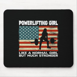 Tapis De Souris Gym De L'Usa Powerlifter Poids Pour