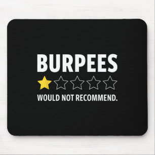 Tapis De Souris Gym Drôle Fitness Burpees Bodybuilding Haltérophil
