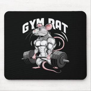 Tapis De Souris Gym Rat Funny Bodybuilding Fitness entraînement Gy