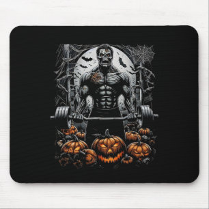 Tapis De Souris Gym Skeleton hantée Fitness Fun-halloween entraîne