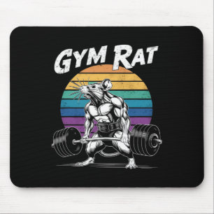 Tapis De Souris Gymnase Musculaire Rat Poids Bodybuilding Workou