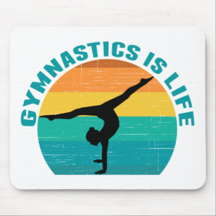 Tapis De Souris Gymnastique est la vie belle Sunset Gymnaste Turqu