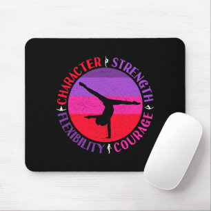 Tapis De Souris Gymnastique Féminine Caractère Force Courage