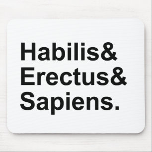 Tapis De Souris Habilis Erectus Sapiens Membres du genre Homo