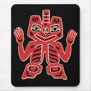 Tapis De Souris Haida Totem Design Mousepad