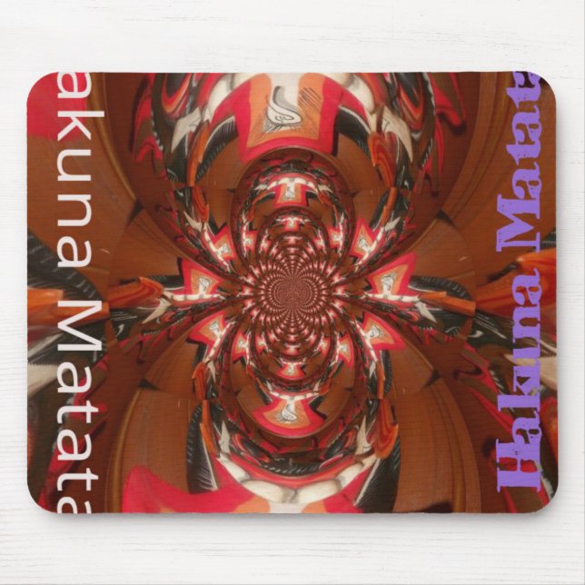 Tapis De Souris Hakuna Matata Halloween Masque Kaleidoscope Abstra (Devant)