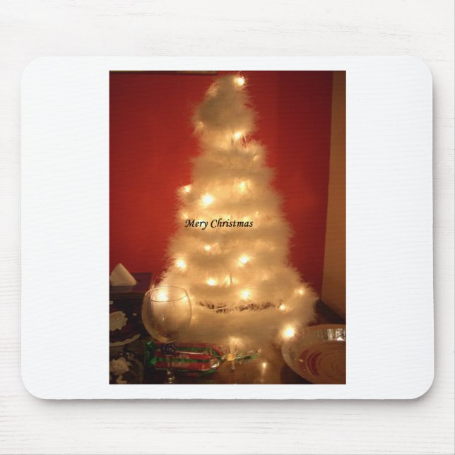 Tapis De Souris Hakuna Matata Joyeux Noël blanc (Devant)