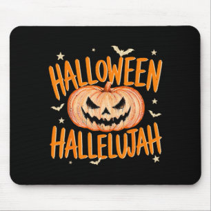 Tapis De Souris Hallelujah d'horreur Citrouille pour hommes femmes