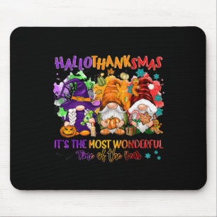 Tapis De Souris Hallothanksmas C'est le moment le plus merveilleux