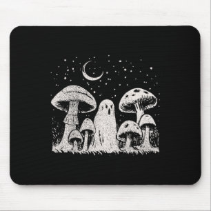 Tapis De Souris Halloween Champignons Fantôme Grunge Vintage 90 Ae