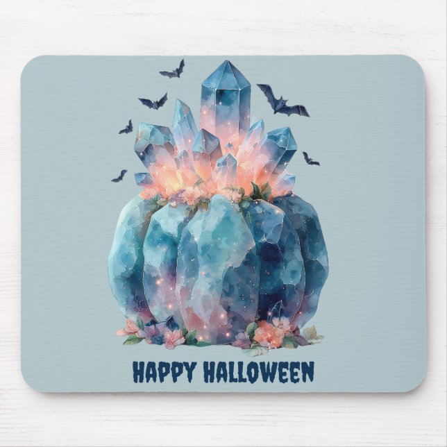 Tapis De Souris Halloween Citrouille de cristal (Devant)
