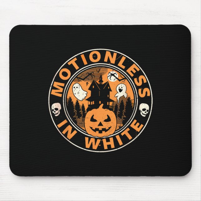 Tapis De Souris Halloween Citrouille Scary Drôle Motionlesses en b (Devant)