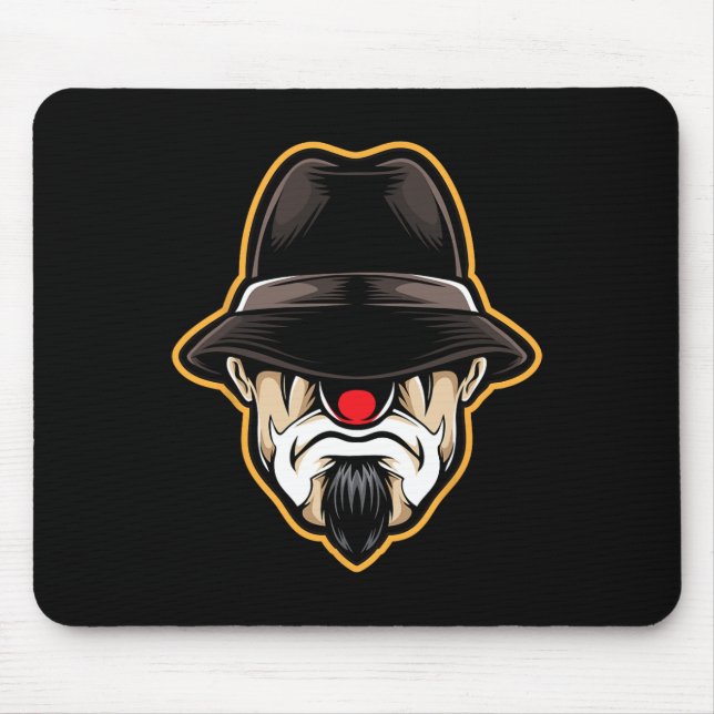 Tapis De Souris Halloween Clown Cholo Gangster (Devant)