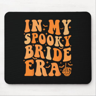 Tapis De Souris Halloween Dans Mon Époque Éffrayante De Mariée Mar