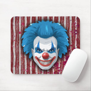 Tapis De Souris Halloween du Carnaval de Clown déplaisant
