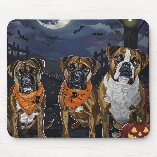 Tapis De Souris Halloween Éffrayant (Devant)