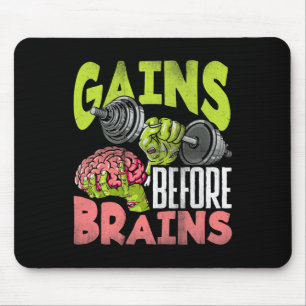 Tapis De Souris Halloween Exercice Zombie Gains de poids avant