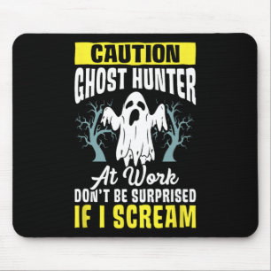 Tapis De Souris Halloween Fantôme Chasseur Travail Paranormal Fant