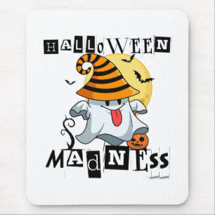 Tapis De Souris Halloween folie Drôle Fantôme Octobre Harvest Fun