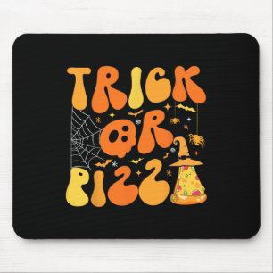 Tapis De Souris Halloween Funny Trick Ou Pizza Scandale Ghost Deco