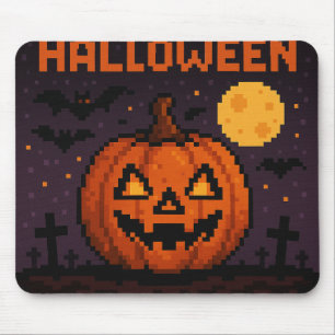 Tapis de souris Halloween inspiré de l'art pixelis