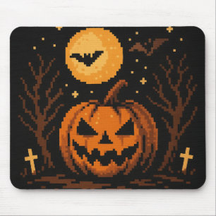Tapis de souris Halloween inspiré de l'art pixelis