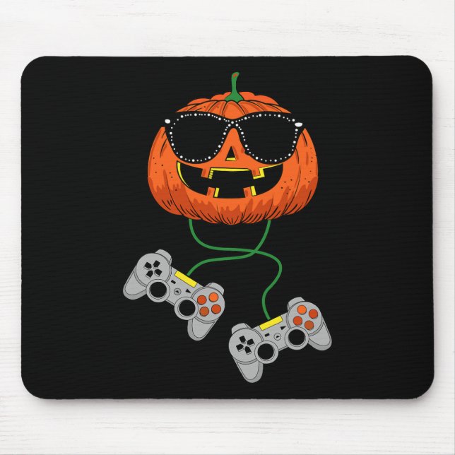 Tapis De Souris Halloween Jack-o'-lantern Gamer Boys Enfants Homme (Devant)