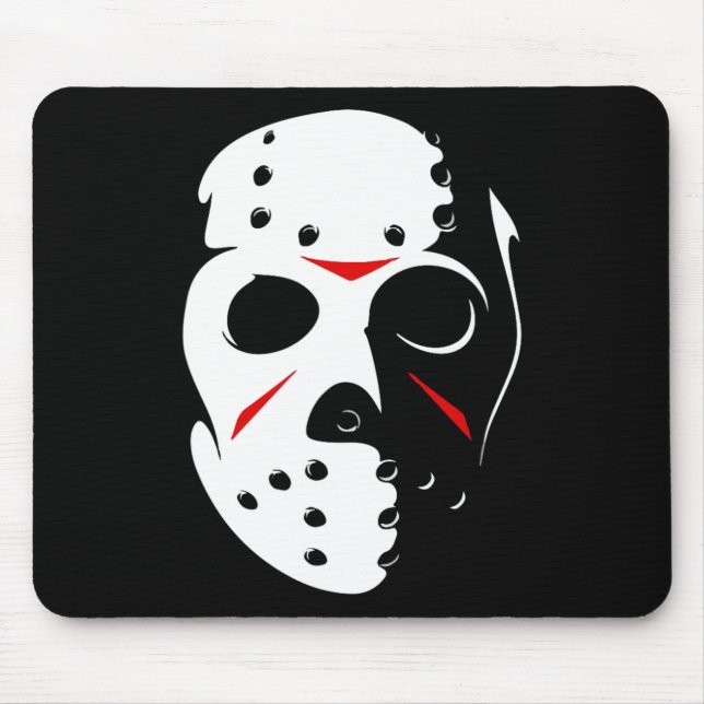 Tapis De Souris Halloween Jason Hockey Mask Vendredi 13 (Devant)