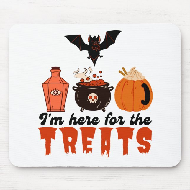 Tapis De Souris Halloween Je suis ici pour les Soins (Devant)