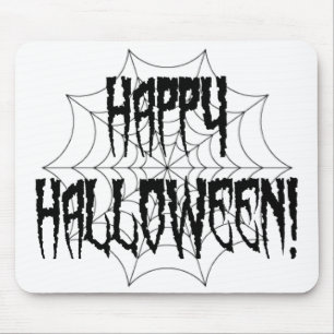 Tapis De Souris Halloween Spider Fingers and Web