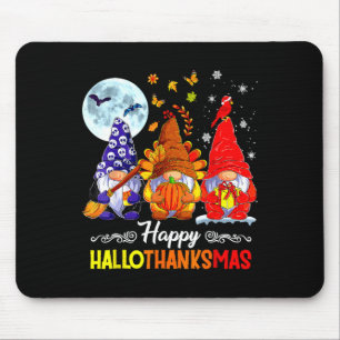 Tapis De Souris Halloween Thanksgiving Noël Joyeux Hallomerci