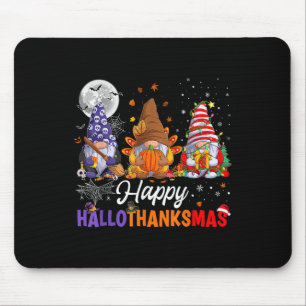Tapis De Souris Halloween Thanksgiving Noël Joyeux Hallomerci