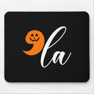 Tapis De Souris Halloween Virgule Drôle Citrouille Kamala Harris P