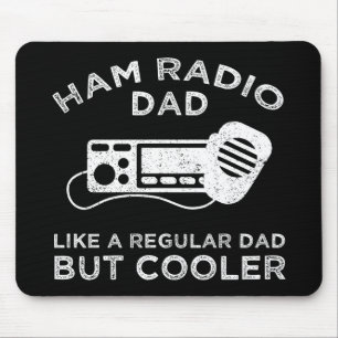Tapis De Souris Ham Radio Papa - Comme Un Père Régulier Mais Glaci