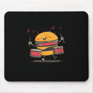 Tapis De Souris Hamburger Musical avec Batterie pour les Amateurs 