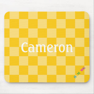 Tapis De Souris HAMbWG - Souris d'ordinateur - Vérificateur jaune