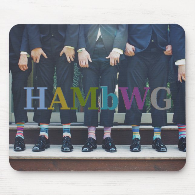 Tapis De Souris HAMbyWG - Hommes montrant des chaussettes - Pad de (Devant)