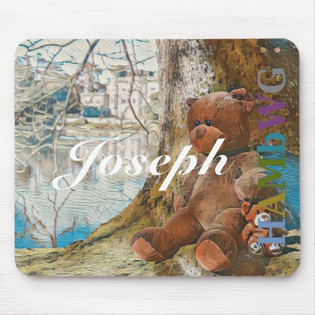 Tapis De Souris HAMbyWG - Plaque de souris - Ours en peluche (Devant)