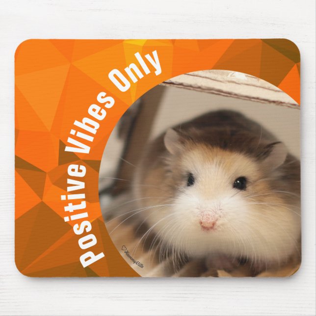 Tapis De Souris HammyVille - Cute Hamster Vibes Positives Seulemen (Devant)