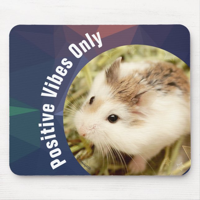 Tapis De Souris HammyVille - Cute Hamster Vibes Positives Seulemen (Devant)