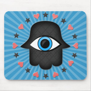 Tapis De Souris hamsa khamsa Eye in hand of the goddess